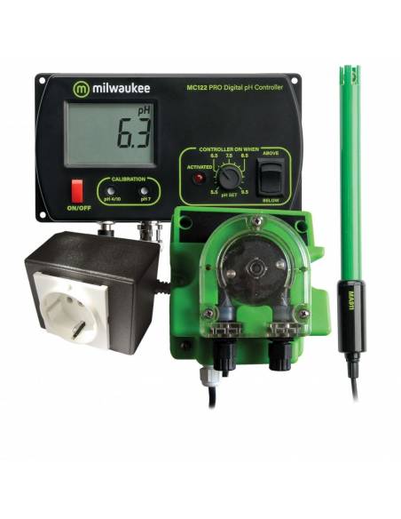 KIT CONTROLADOR AUTOMATICO PH Y BOMBA DOSIFICADORA-MILWAUKEE
